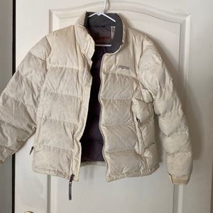 Jansport Ski jacket white zipper front two pockets size large